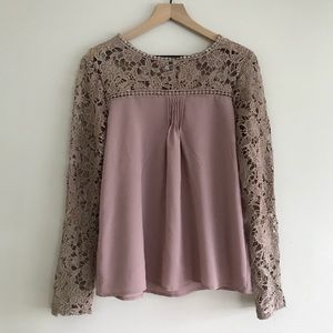 Lace long sleeve top